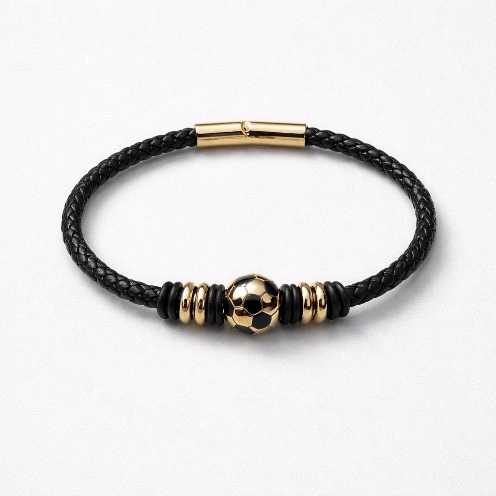 Uomo bracciale acciaio intreccio pelle