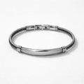 Uomo bracciale acciaio triplo filo