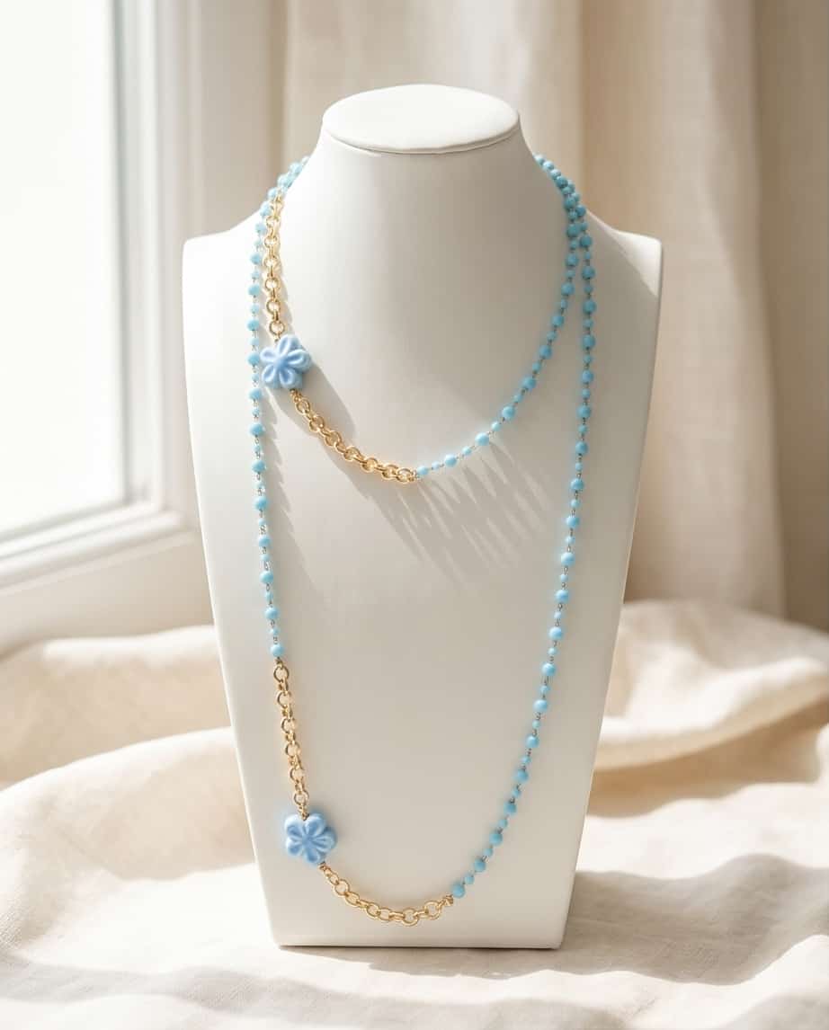 Collana lunga made in italy 90cm