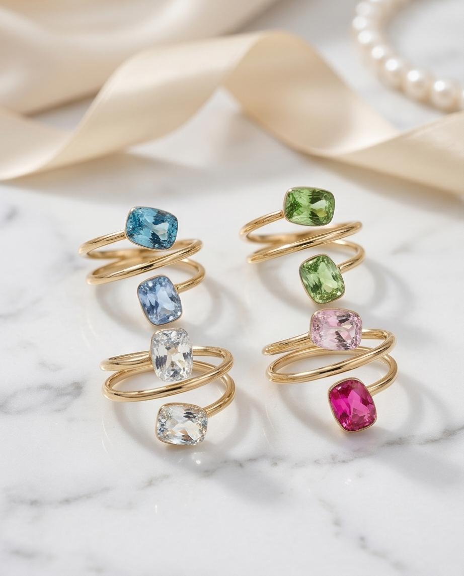 Anello acciaio vetro