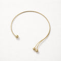 Collana choker rigida 3 palline