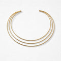 Collana choker rigida 3 fili
