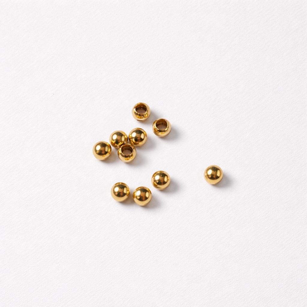 Ciondolo distanziatore pallina acciaio 5.5*4.5*3mm
