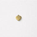 Ciondolo acciaio cuore 1cm (anellino incluso)