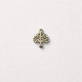 Ciondolo acciaio albero della vita 1cm (anellino incluso)