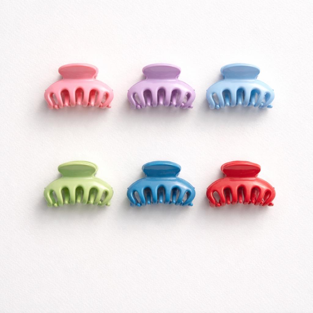Pinza fermacapelli 24pz plastica dalia mini 4cm