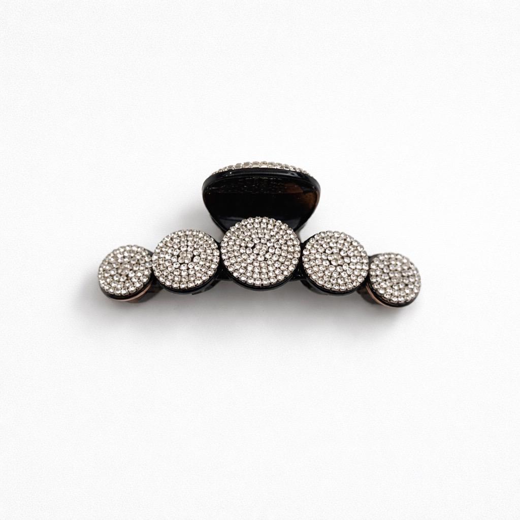 Pinza fermacapelli acetato strass 10cm