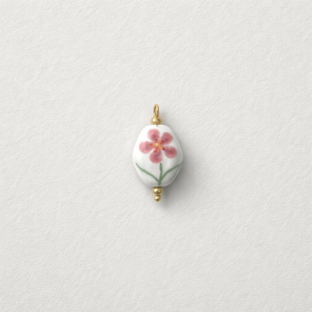 Ciondolo ceramica fiore