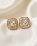 Orecchini clip acciaio strass