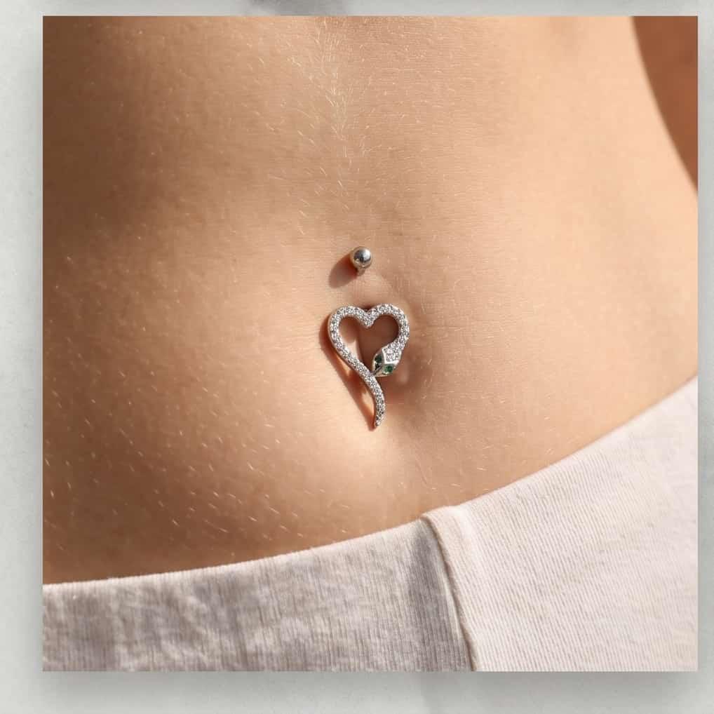 Ombelico piercing acciaio