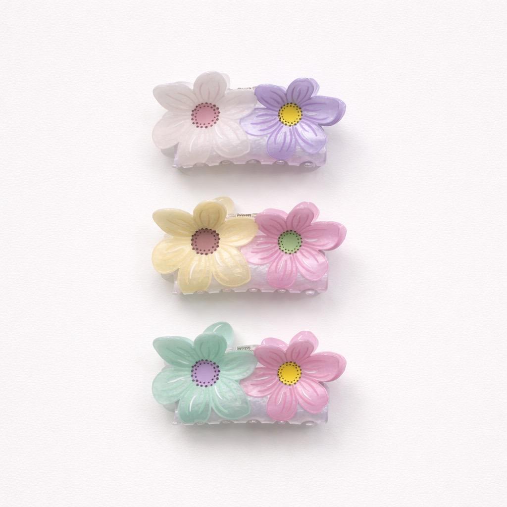 Pinza fermacapelli lastra fiori