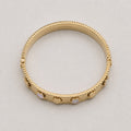 Bracciale rigido acciaio fiori