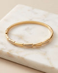 Bracciale rigido acciaio strass rigido
