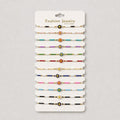 Espositore Prendi e Vendi metallo 12 bracciali stoffa vetro