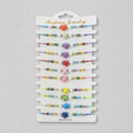 Espositore Prendi e Vendi metallo 12 bracciali stoffa vetro