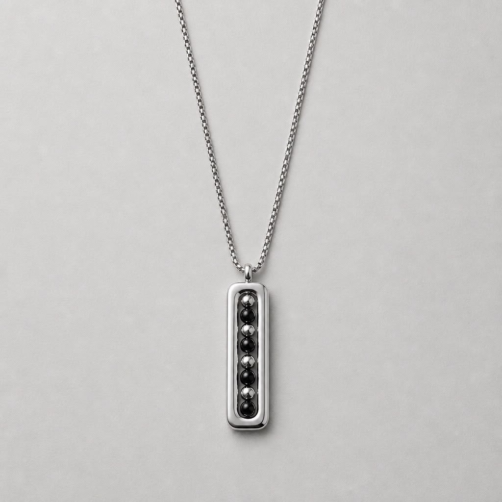 Uomo collana acciaio