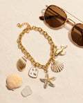 Bracciale regolabile acciaio stella marina