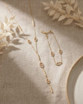 Collana regolabile acciaio cravattina 50cm
