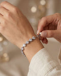 Bracciale regolabile acciaio cuori