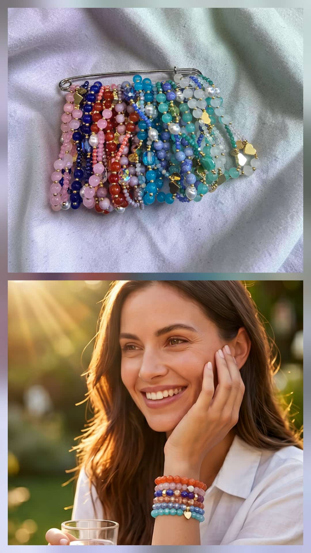 Espositore Prendi e Vendi 24 bracciali acciaio vetro
