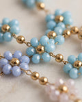 Espositore Prendi e Vendi 12 bracciali acciaio fiori vetro