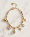 Bracciale regolabile acciaio charms