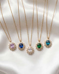 Collana regolabile acciaio ovale strass