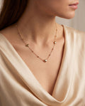 Collana regolabile acciaio cuoricini