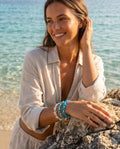 Bracciale regolabile stoffa stelle marine