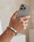 Uomo bracciale acciaio
