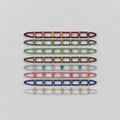 Bracciale regolabile acciaio perline