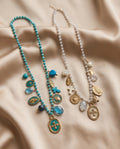 Collana regolabile acciaio charms