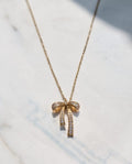 Collana regolabile acciaio fiocco