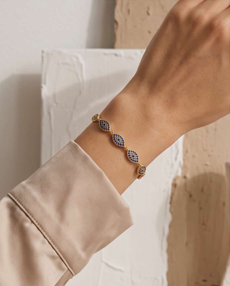 Bracciale regolabile acciaio occhio