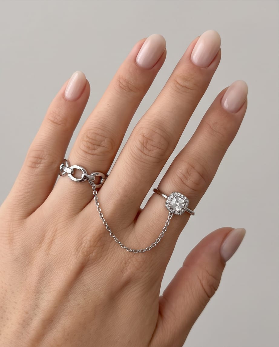 Anello acciaio doppio