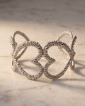 Bracciale rigido acciaio cuori