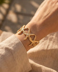 Bracciale rigido acciaio stelle marine