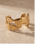 Bracciale rigido acciaio cuori