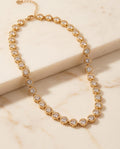 Collana regolabile acciaio strass