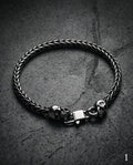 Uomo bracciale acciaio teschio