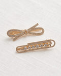 Becco fermacapelli strass 7cm (2pz)