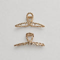 Pinza fermacapelli metallo 8cm (2pz)