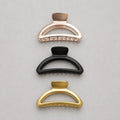 Pinza fermacapelli arco metallo 9cm (3pz)