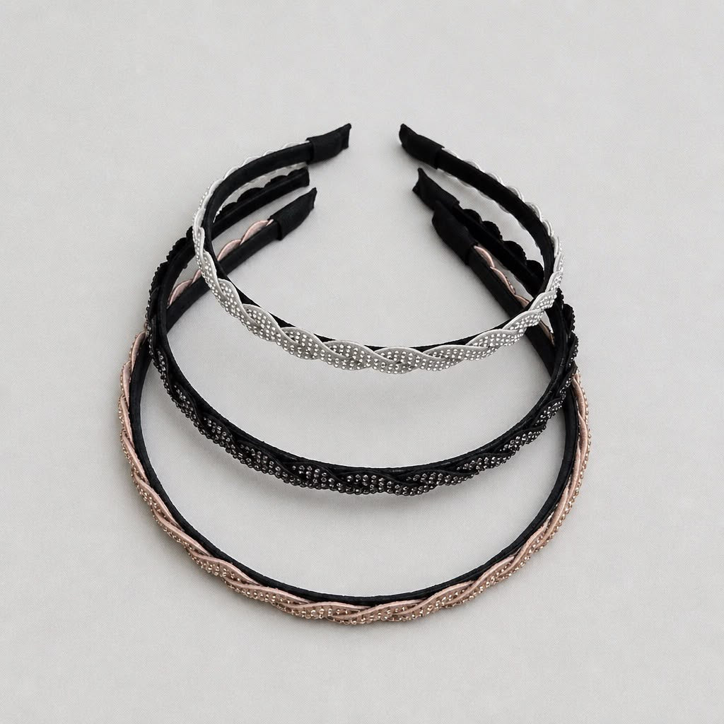 Cerchielli fermacapelli strass (3pz)