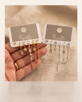 Orecchini set da 6 in acciaio