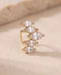 Ear Cuff acciaio 5 navette