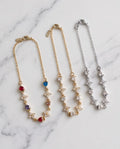 Bracciale regolabile acciaio strass