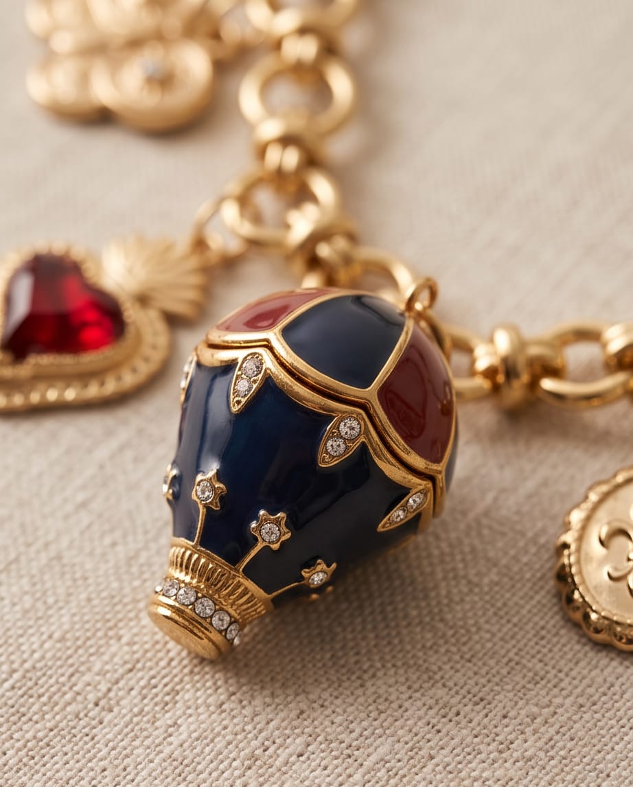 Collana regolabile acciaio charm