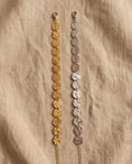Bracciale regolabile acciaio cerchi martellati