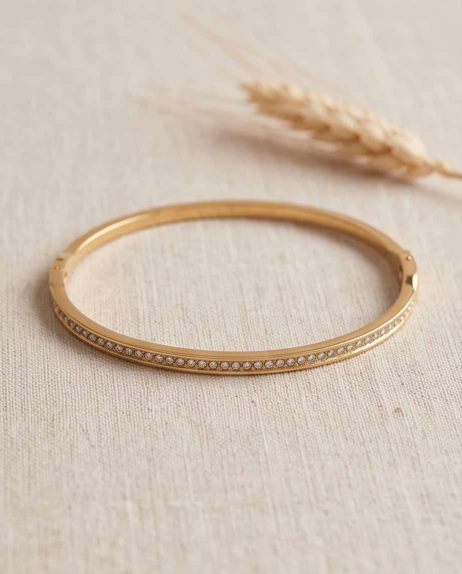 Bracciale rigido acciaio elegante